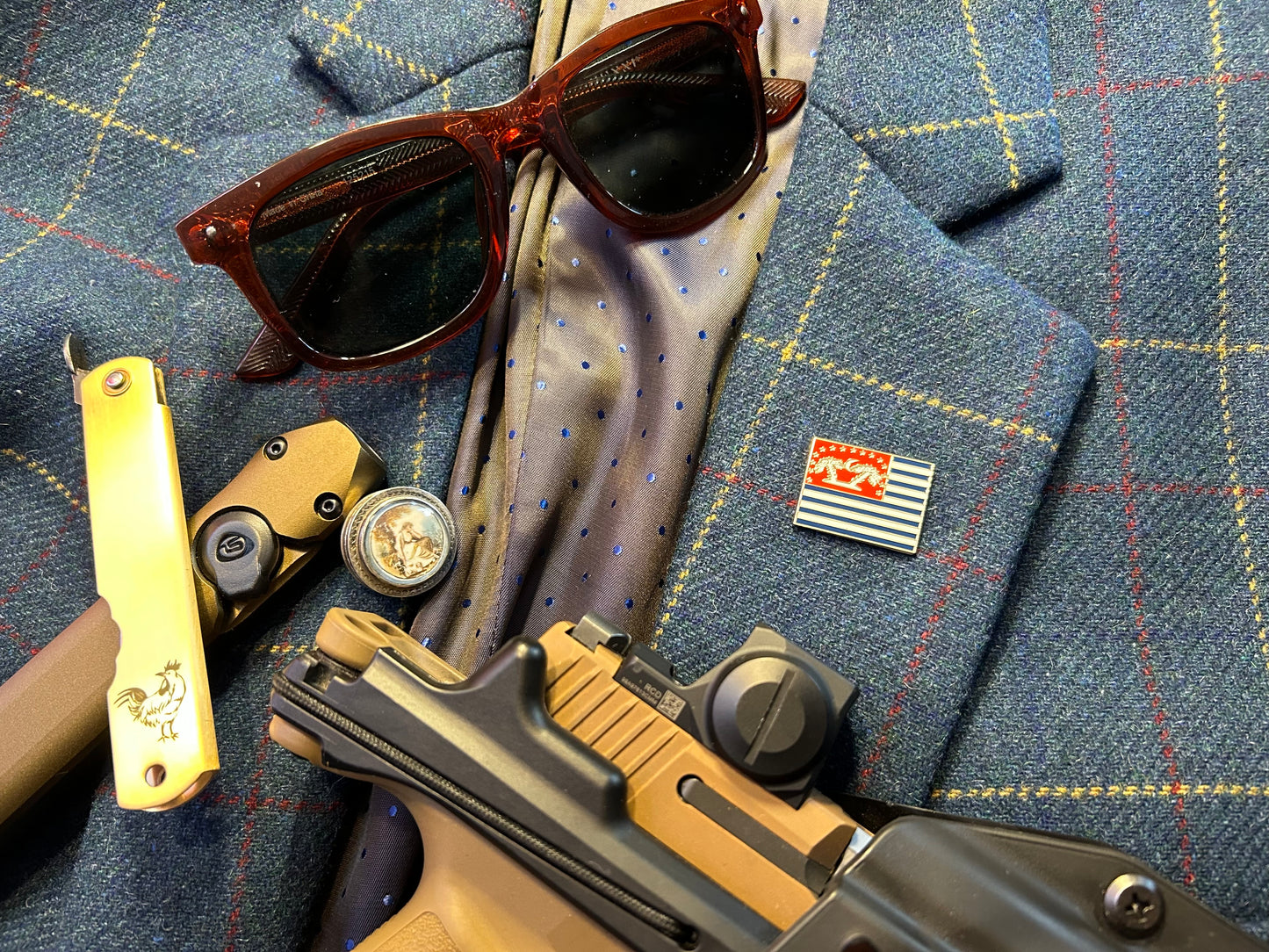 Fort Walker Flag Lapel Pins