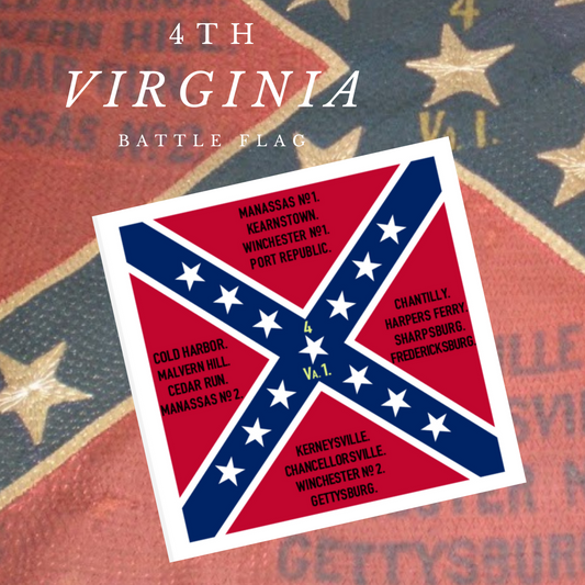 4th Virginia Infantry Flag Sticker