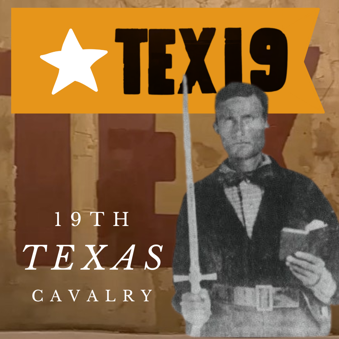 19th Texas Cavalry Flag Stickers/Magnets