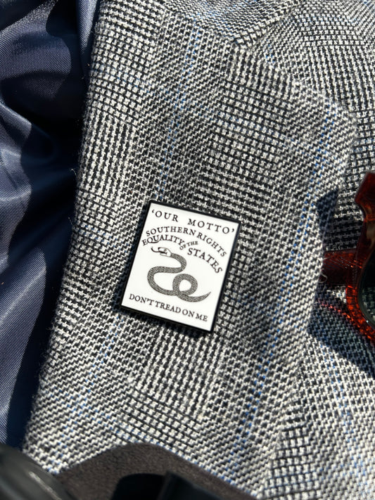 "Southern Rights" Savannah, Georgia Secession Banner Lapel Pin