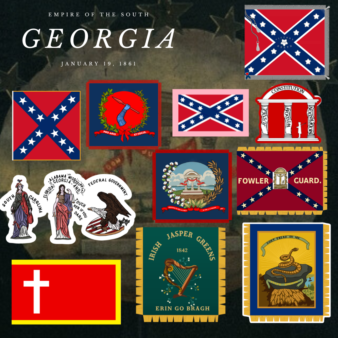 "Empire of the South" - Georgia Sticker Set