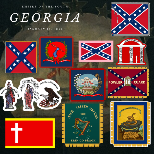 "Empire of the South" - Georgia Sticker Set