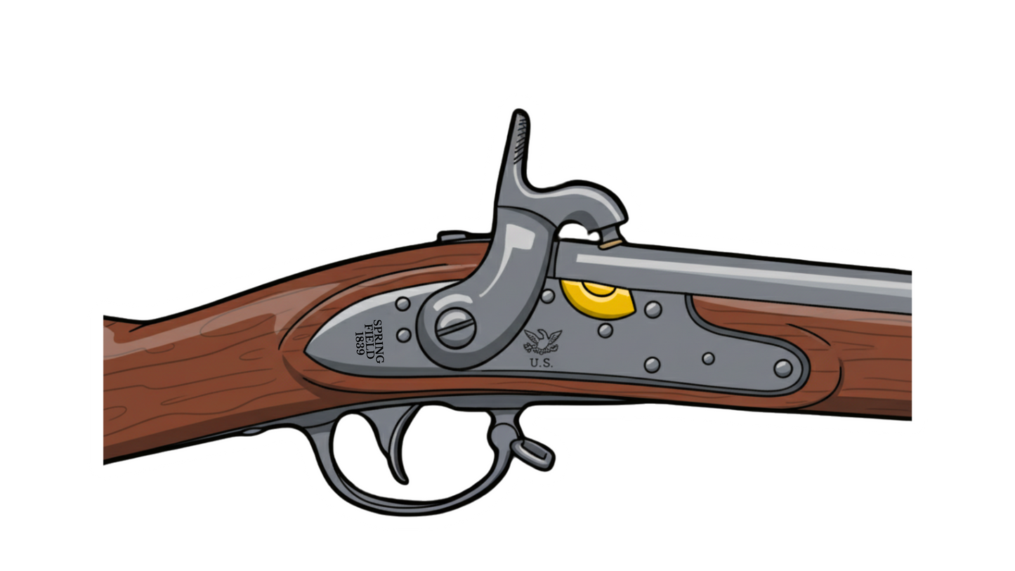 M1816 Springfield Musket and Conversion Musket Stickers/Magnets