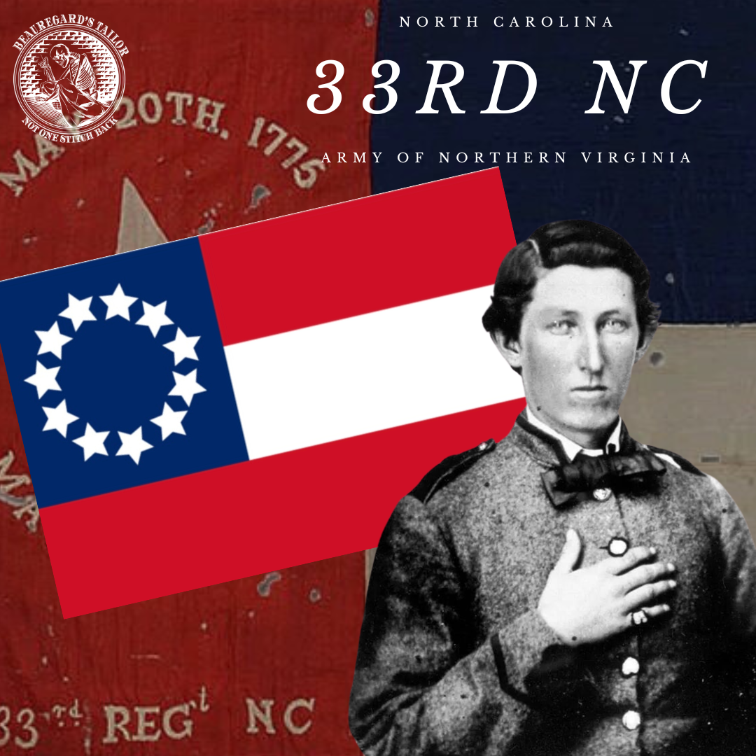 33rd North Carolina 1st National  House Flag