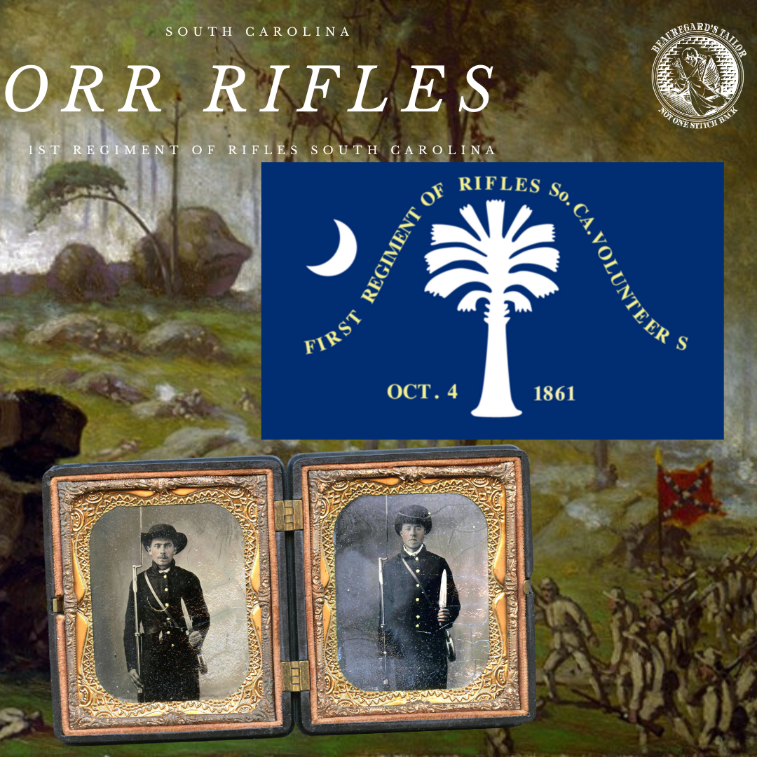 1st Orr's Regiment of Rifles South Carolina Volunteer Stickers ...