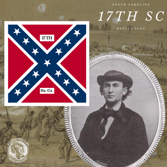 17th South Carolina Flag Sticker