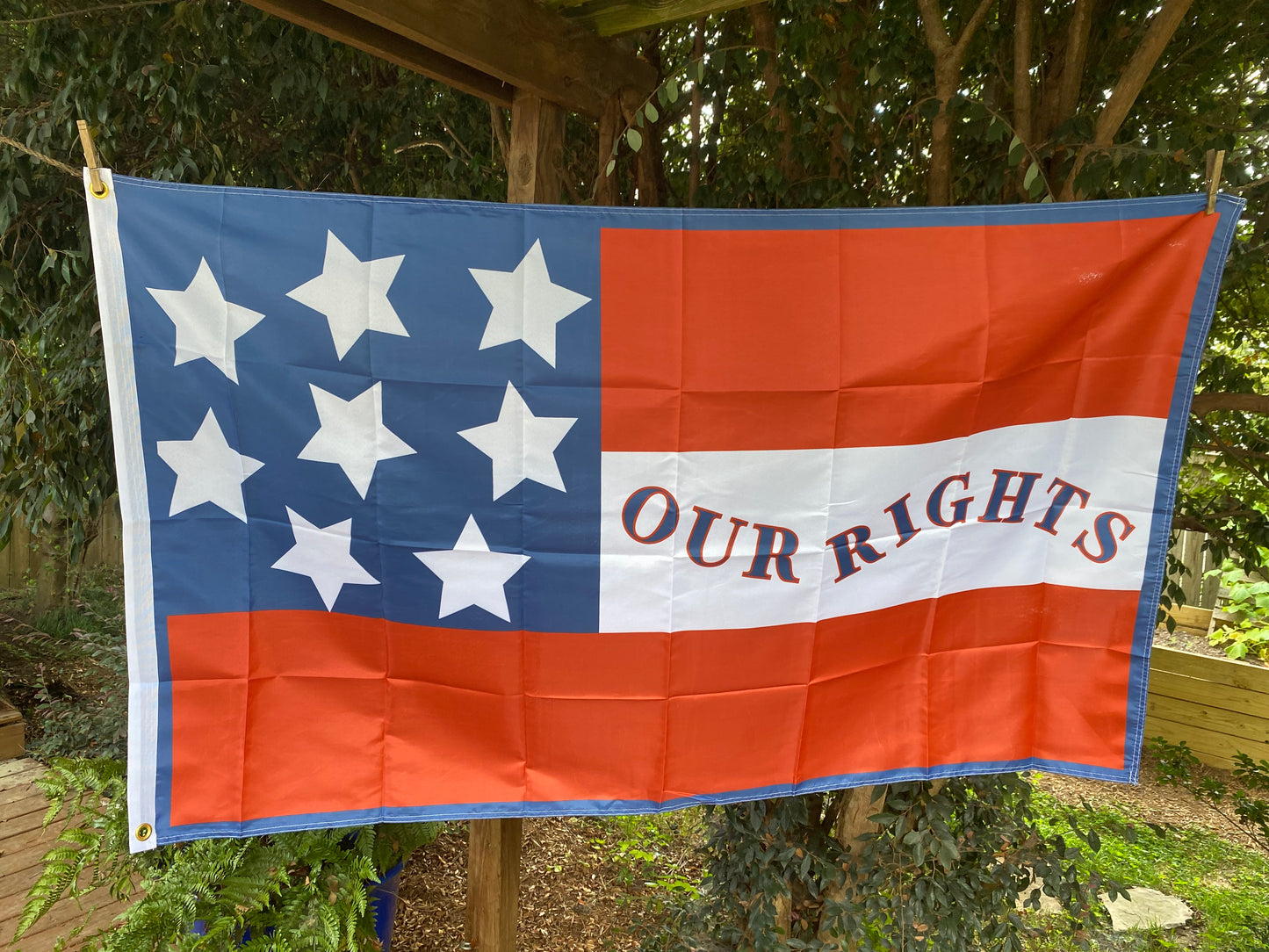 "Our Rights" 12th Louisiana Infantry House Flag