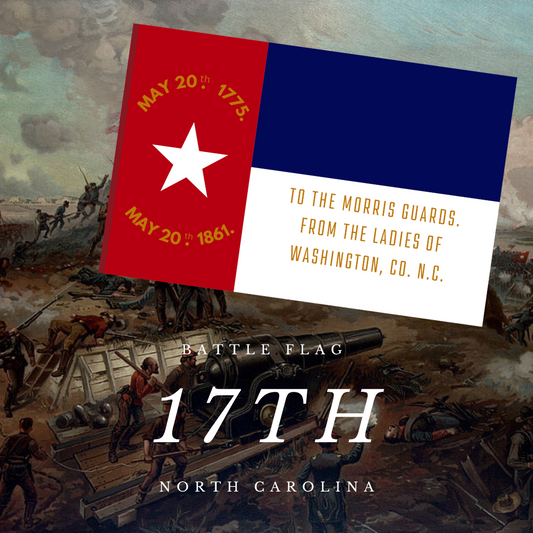 17th North Carolina Troops Flag Stickers