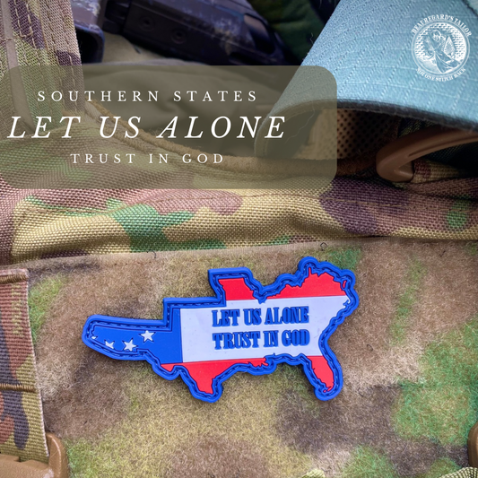 "Let us alone - Trust in God" PVC Morale Patch