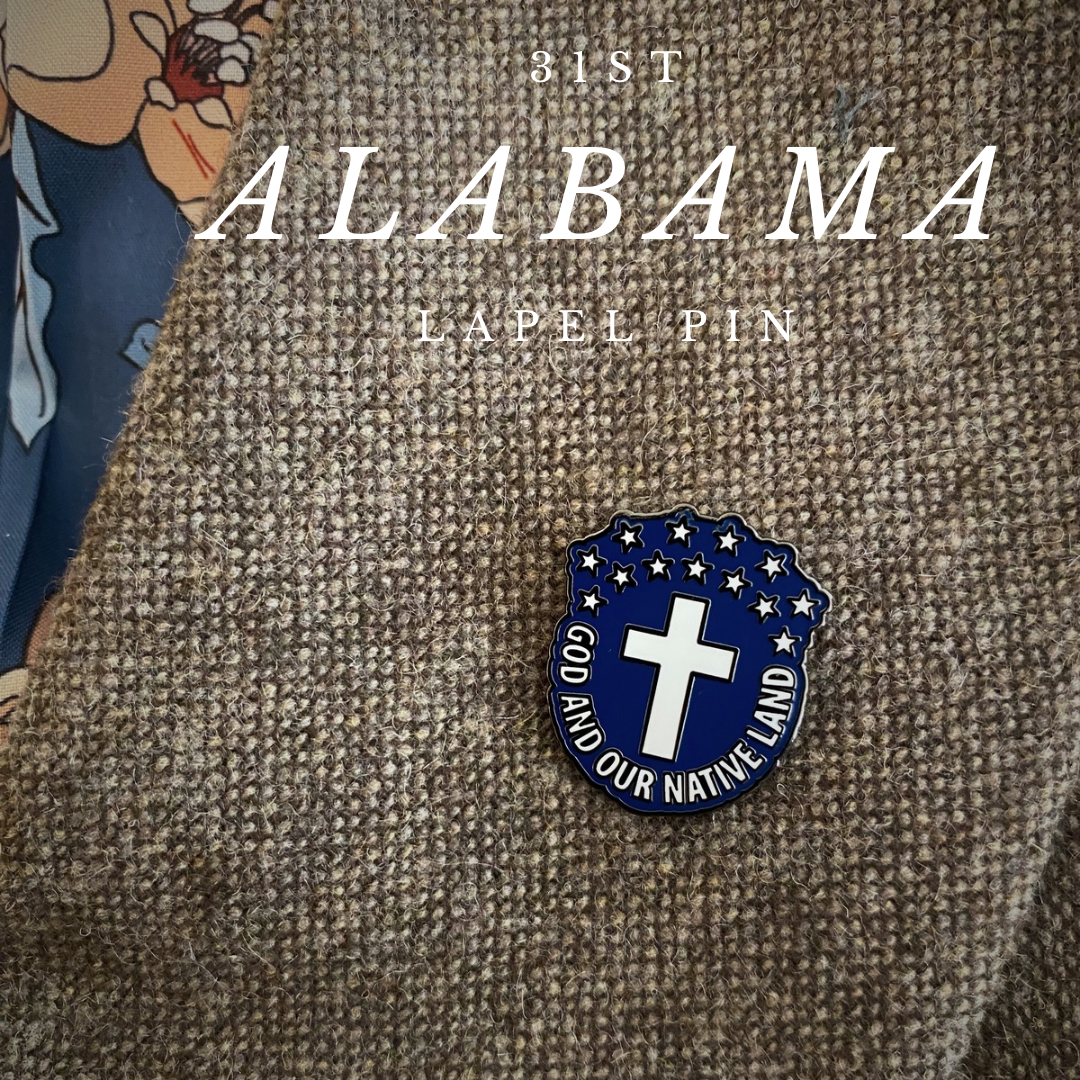 "For God and Our Native Land" - Alabama Lapel Pin