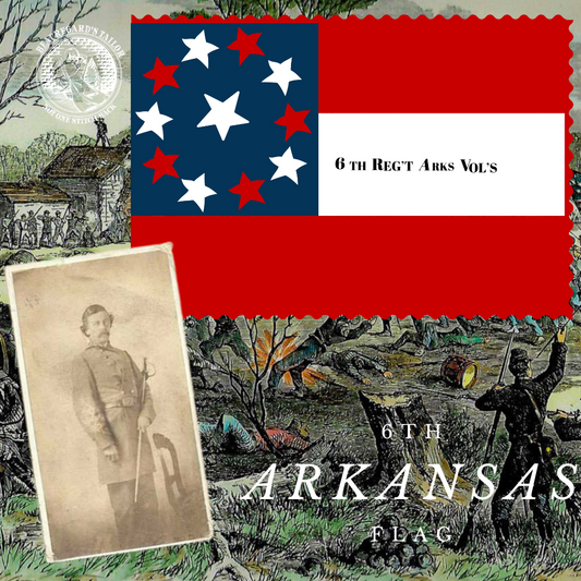 6th Arkansas 1st National Flag Stickers/Magnet