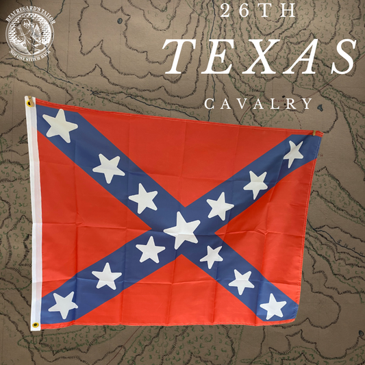 26th Texas Cavalry- Battle Flag House Flag