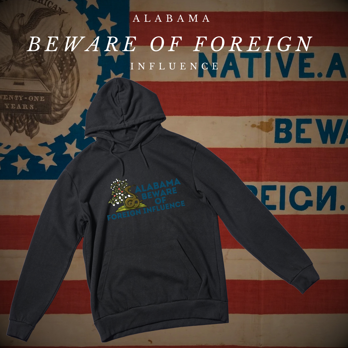 "Alabama Beware of Foreign Influence" Hoodie