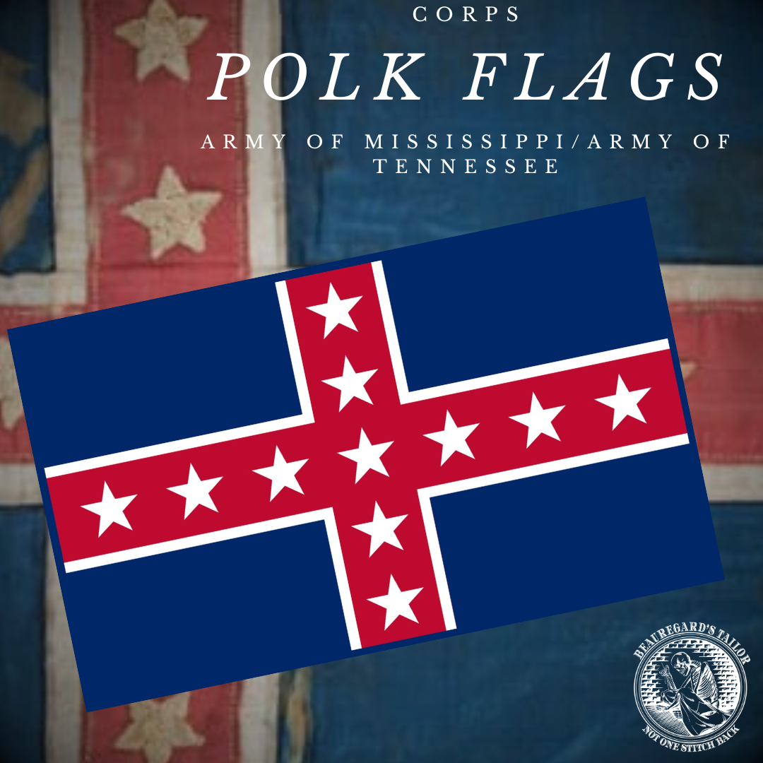 Polk's Corps Flag Stickers/Magnet