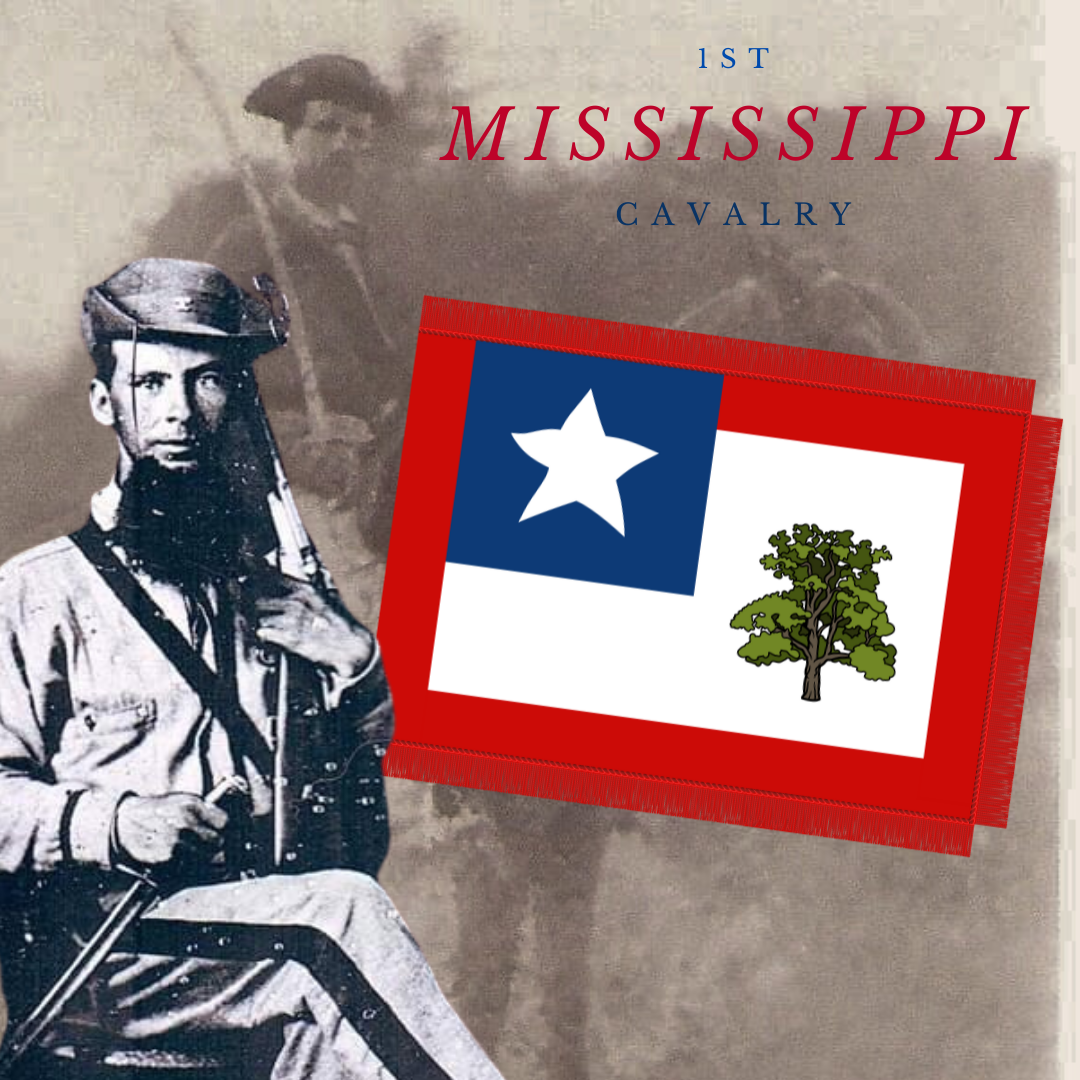 1st Mississippi Cavalry Flag Stickers