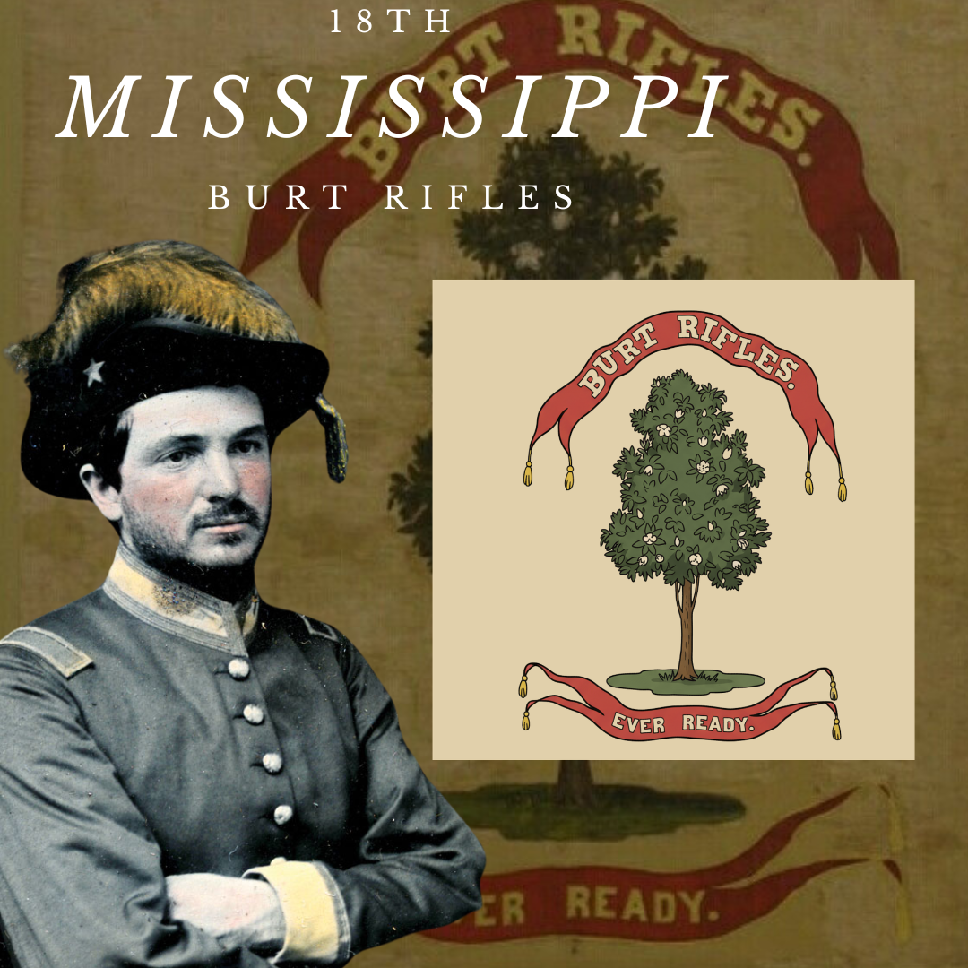 18th Mississippi Regimental Colors Stickers