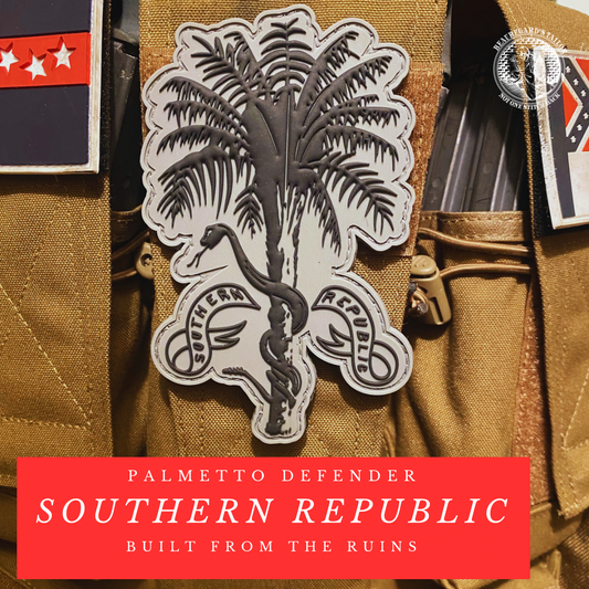 "Southern Republic" Palmetto Defender PVC Morale Patch