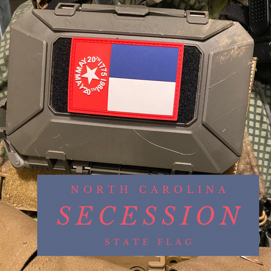 North Carolina State/Secession Flag PVC Patch