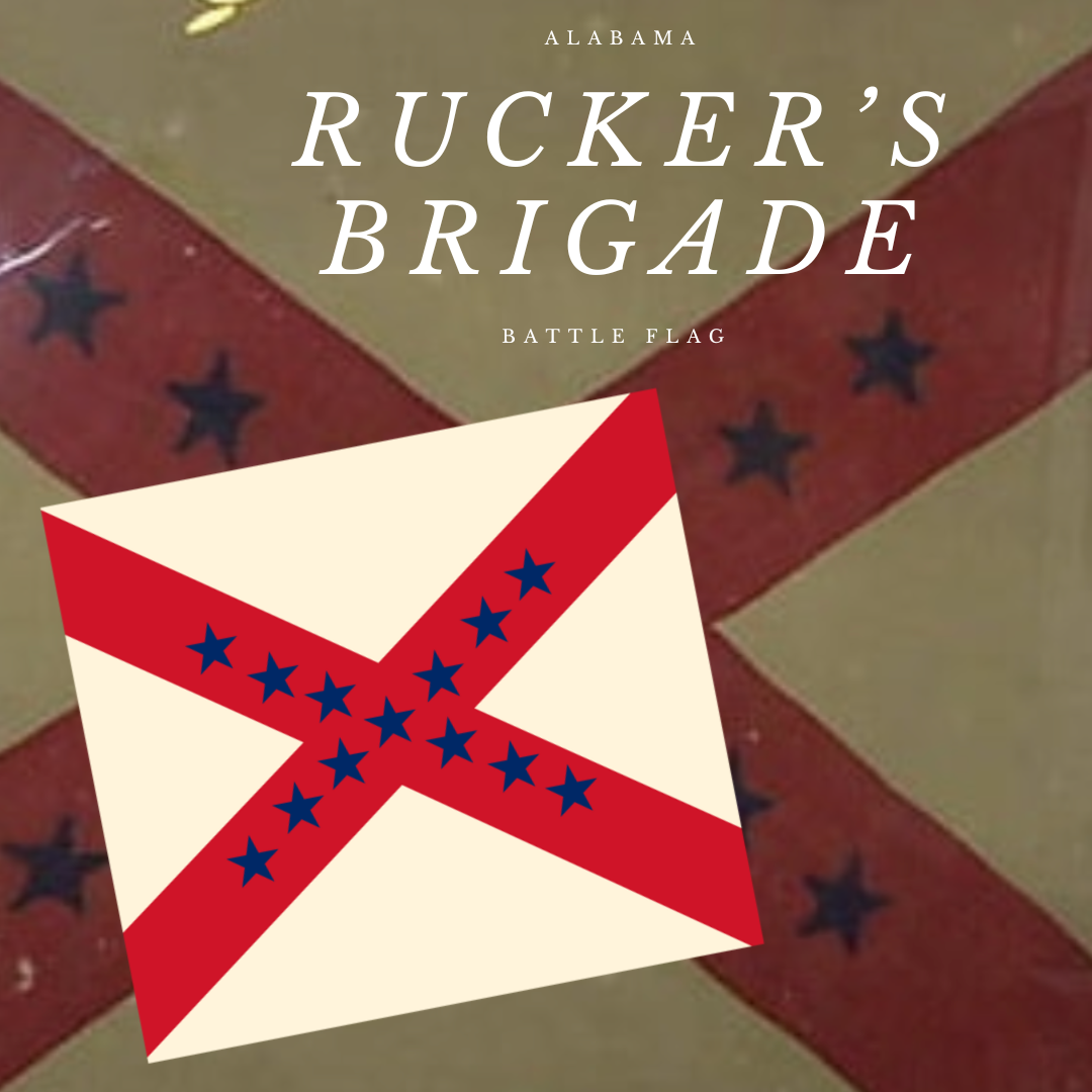 Rucker's Brigade Flag Stickers