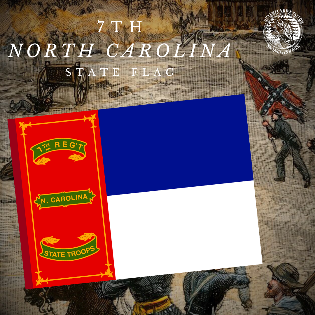 7th North Carolina Infantry Flag Stickers