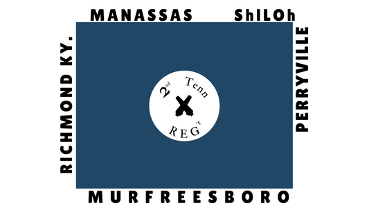 2nd Tennessee Infantry Hardee Flag Sticker/Magnet