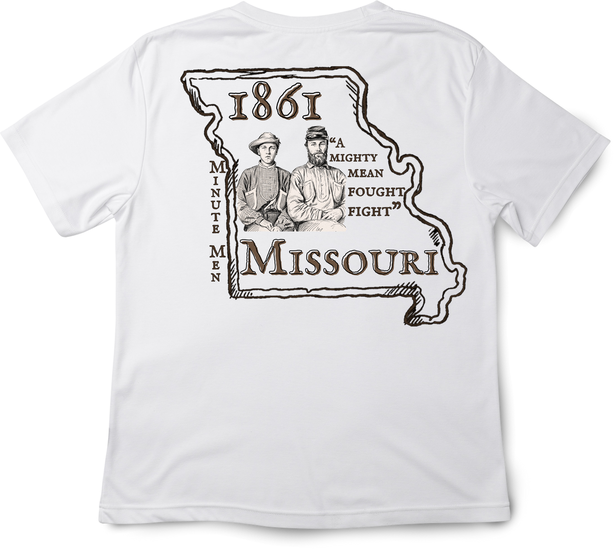 "A mighty mean fought fight" Missouri State Guard Shirt