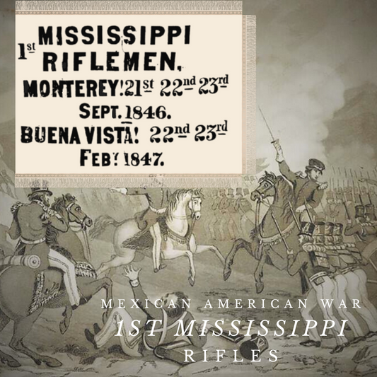 1st Mississippi Rifles - Mexican American War Flag Stickers