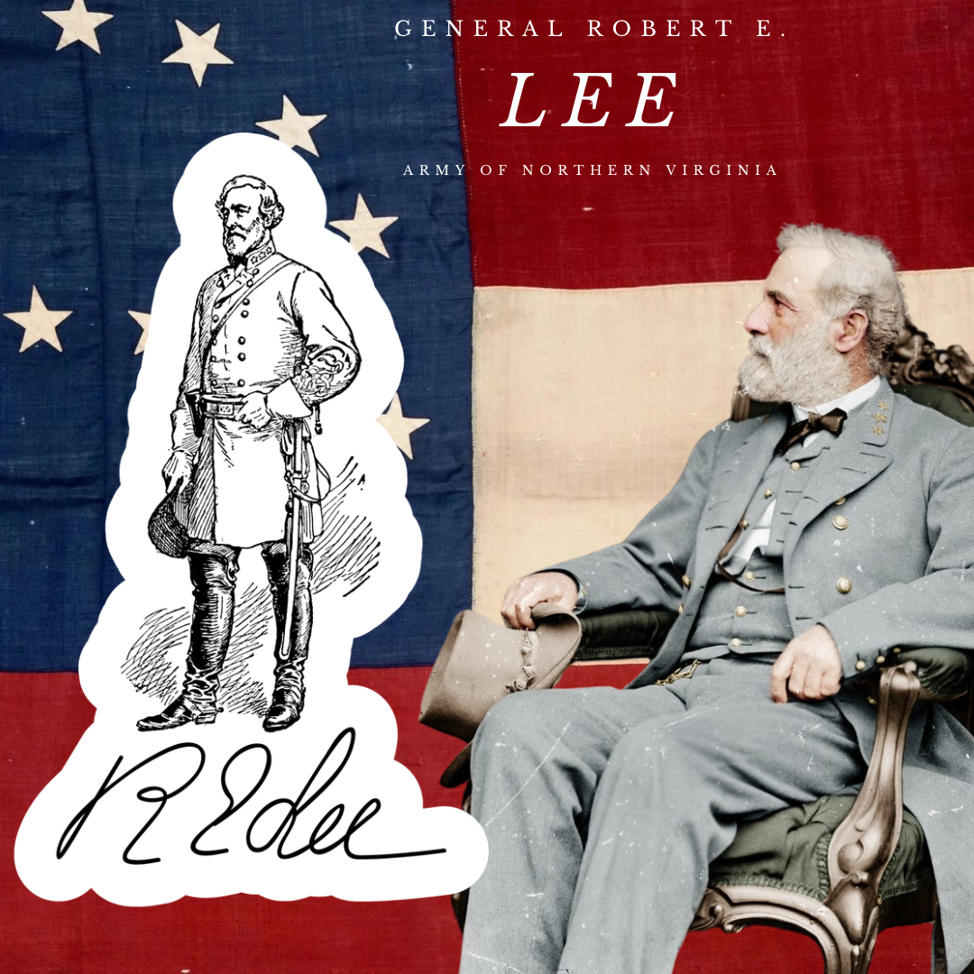 General Robert E. Lee - Army of Northern Virginia Sticker/Magnet