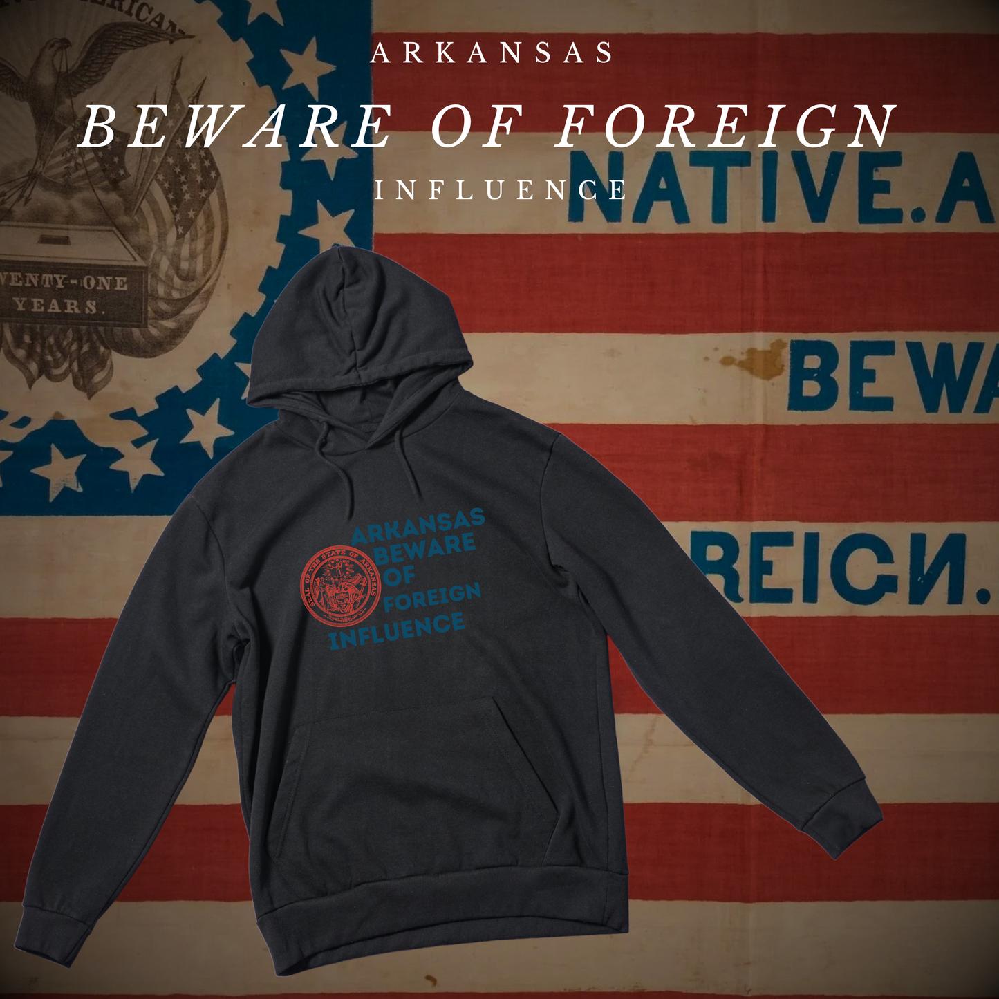 "Arkansas Beware of Foreign Influence" Hoodie