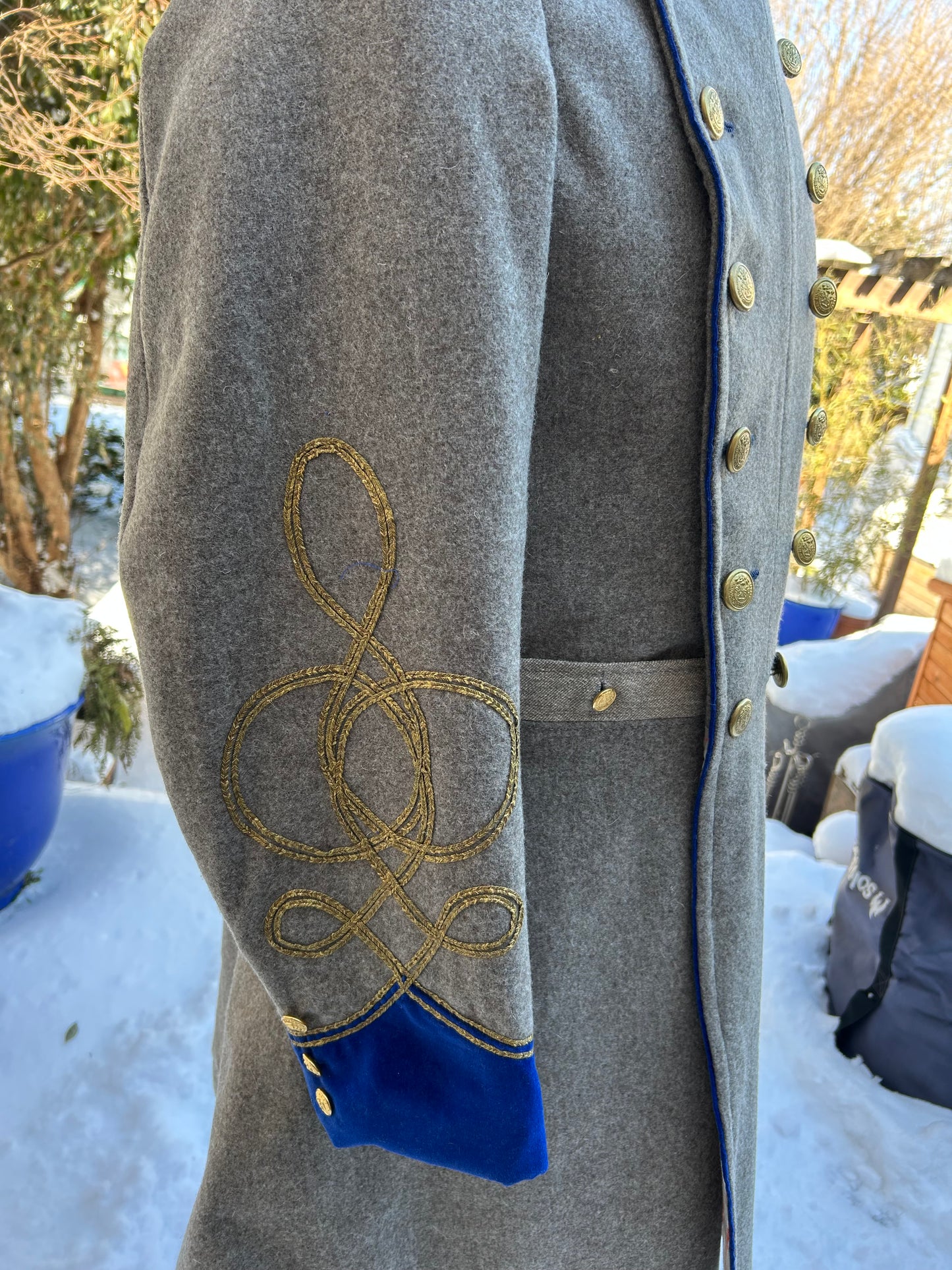 "Lightly Used" Confederate Officer Frock Coat - Size 40/34