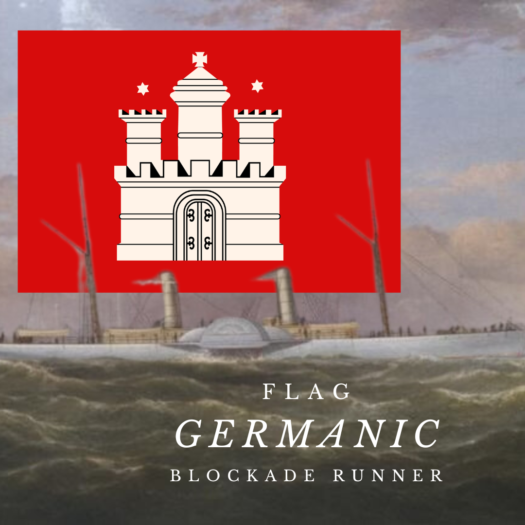 Germanic Blockade Runner Flag Stickers