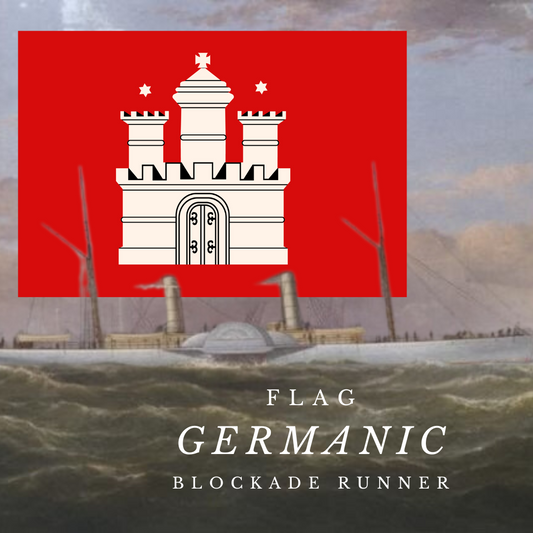 Germanic Blockade Runner Flag Stickers