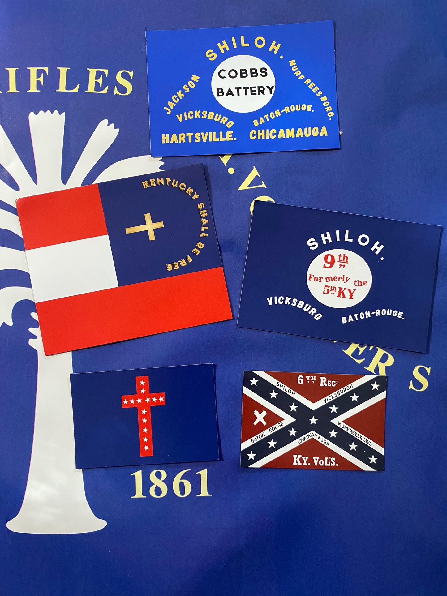 9th Kentucky Flag - Orphan Brigade Stickers/Magnet