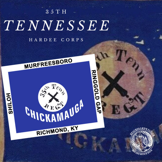 35th Tennessee Infantry Flag Sticker