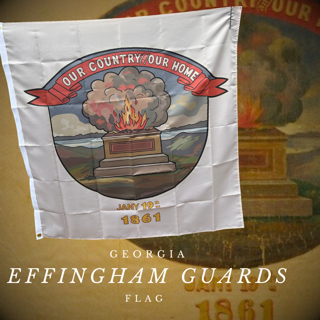 "Our Country and Our Home" Effingham Guards Militia Flag