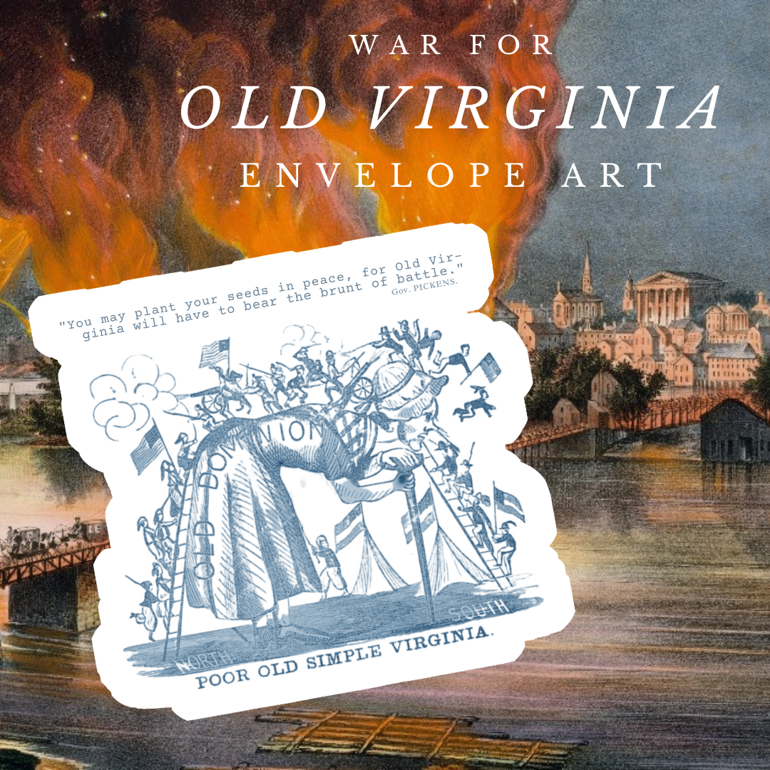 "Old Virginia" Envelope Stickers