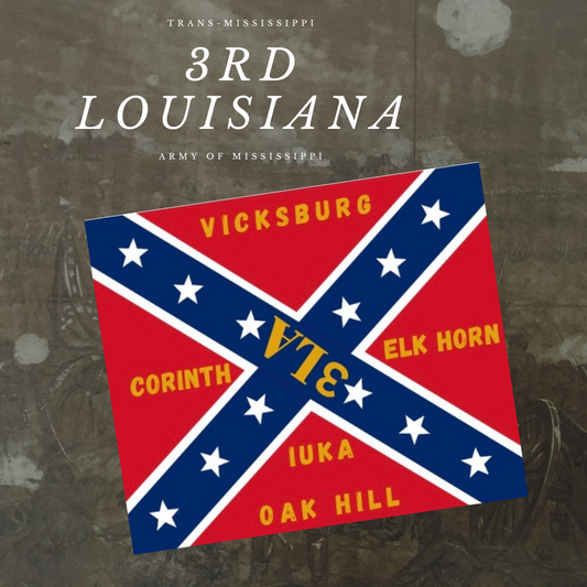 3rd Louisiana Infantry  Flag Stickers