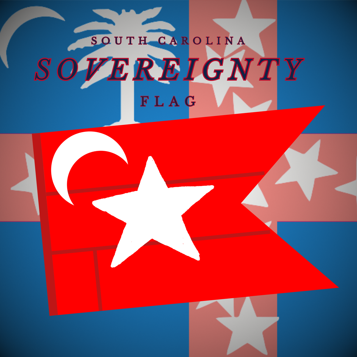 South Carolina Sovereignty Guidon Flag / Blockade Runner Dixie