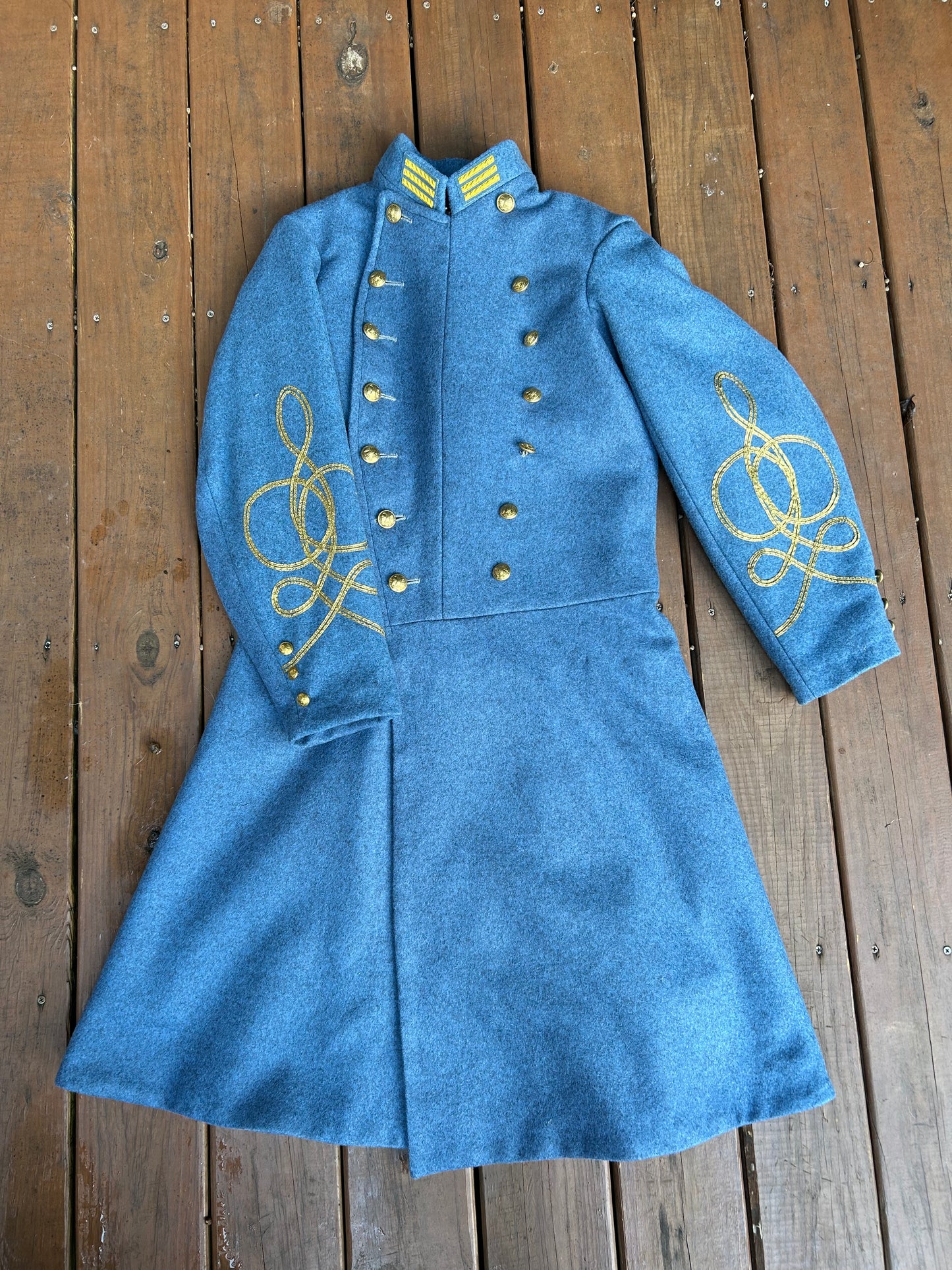 Confederate Officer Frock Coat - Untrimmed Company Grade