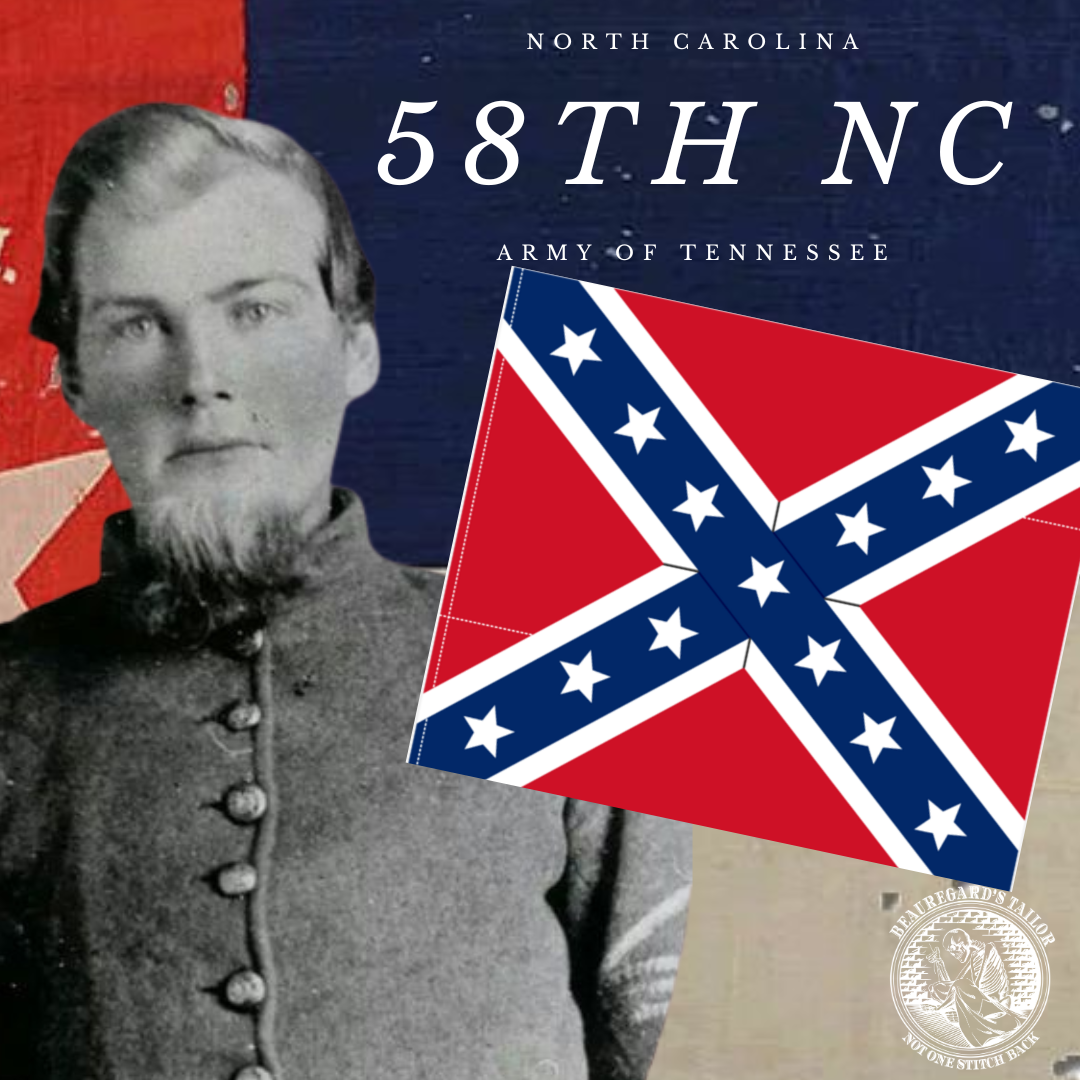 58th North Carolina Regimental Flag Sticker – Beauregard's Tailor