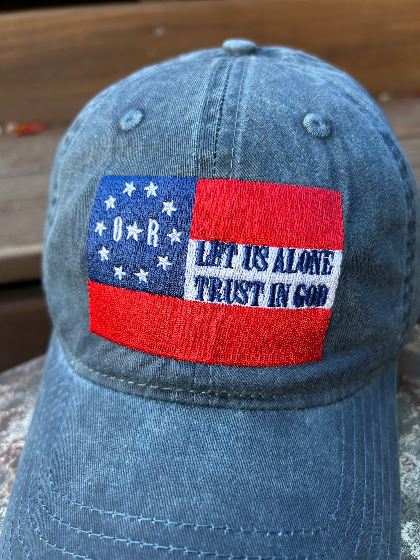 "Let Us Alone" 6th Louisiana Flag Cap