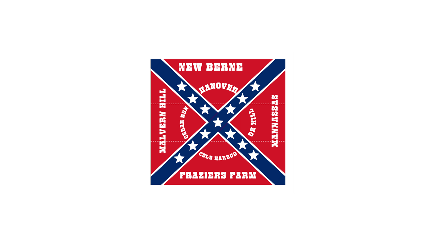37th North Carolina Regimental Flag Stickers/Magnet