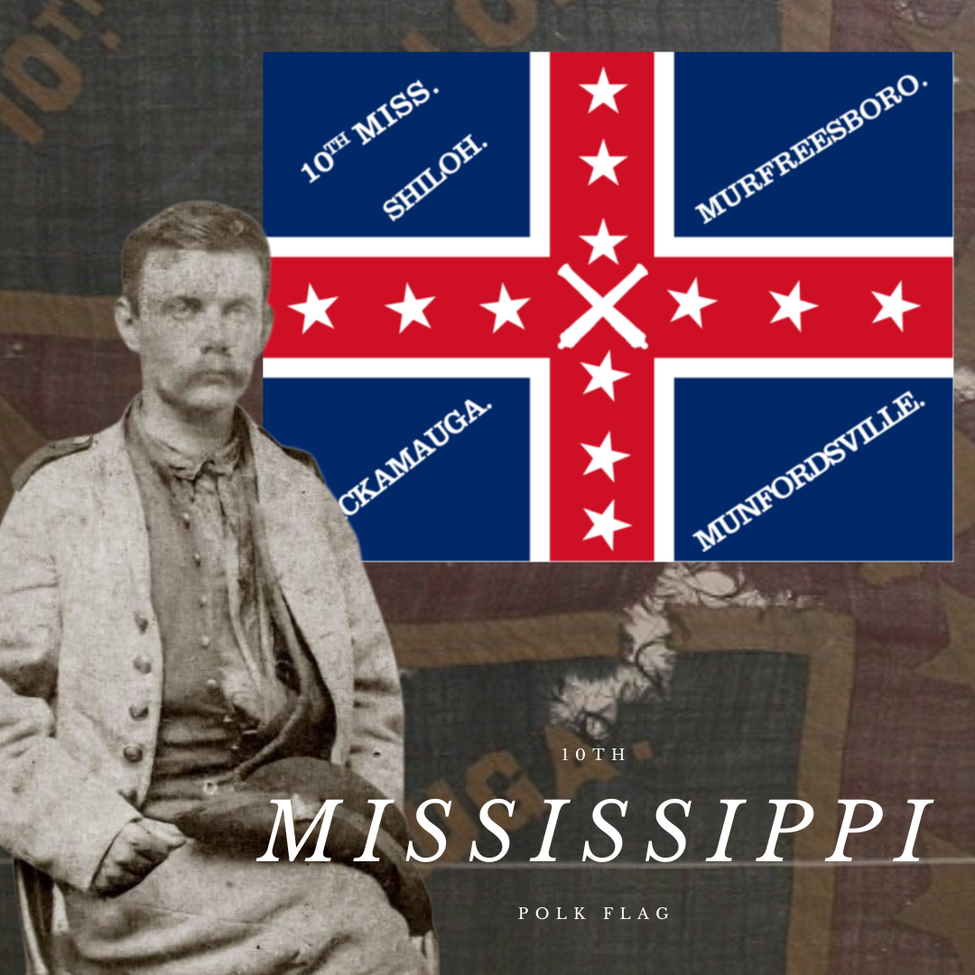 10th Mississippi Regimental Colors Stickers
