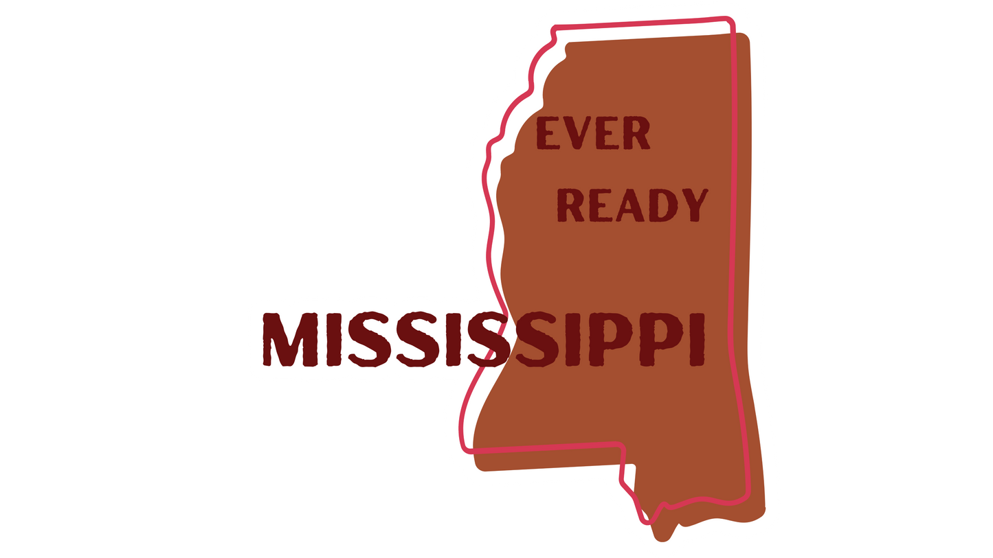 "Ever Ready" Mississippi Stickers