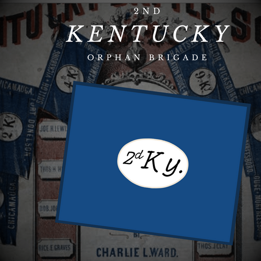 2nd Kentucky Hardee Flag - Orphan Brigade Stickers/Magnet