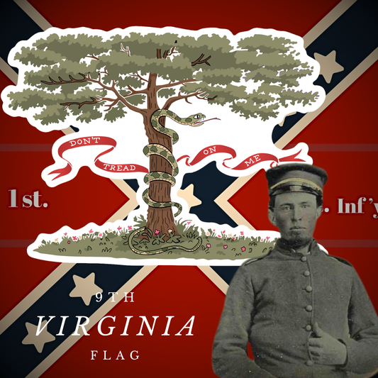 Portsmouth Rifles - Company G - 9th Virginia Infantry Flag Stickers/Magnet