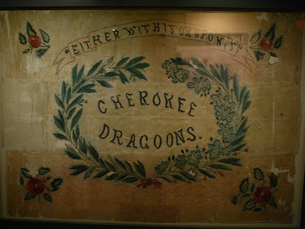 "Cherokee Dragoons"  Phillip's Legion Cavalry Battalion - Company C Flag