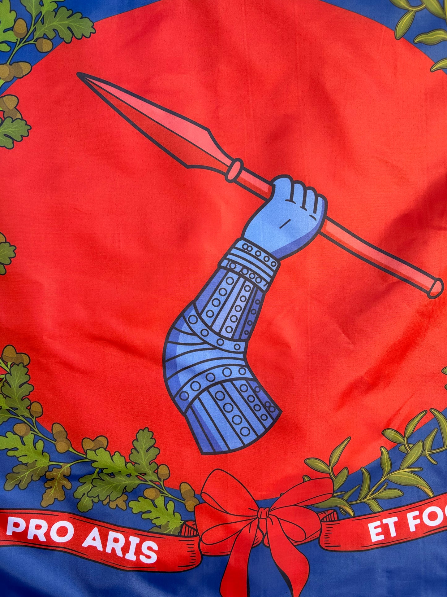 "Pro aris et focis" - "for hearth and home" - 3rd Georgia Regimental Flag