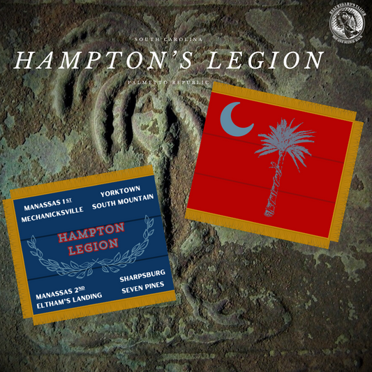 Hampton Legion South Carolina Volunteer Flag Stickers