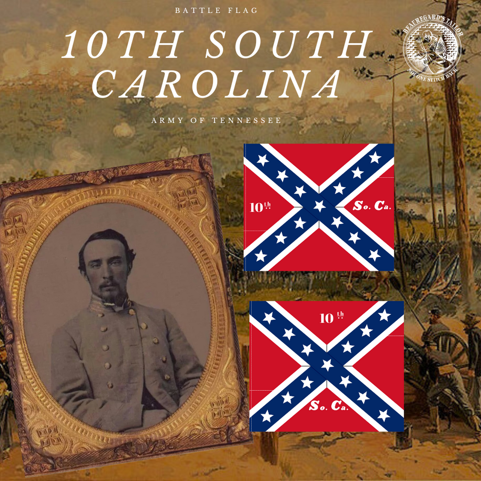 Tenth State Flag 10th South Carolina Regimental House Flag – Beauregard's Tailor